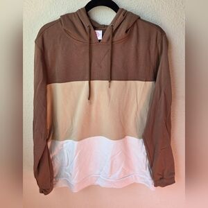 Mono B Brown and Cream Hoodie Sweater